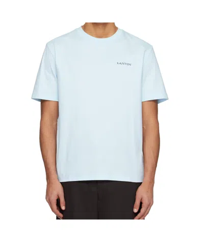 Lanvin Bouclette Logo T-shirt In Blue