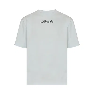Pre-owned Lanvin Bouclette Logo T-shirt 'chambray' | Blue | Men's Size L