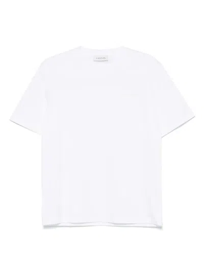 Lanvin Bouclette Logo T-shirt Clothing In White