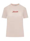 Lanvin Salmon Cotton T-shirt In Pink