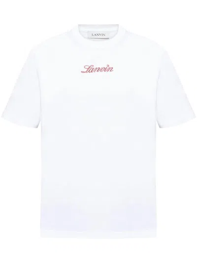 Lanvin Bouclette Script Logo T-shirt
