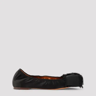 LANVIN BOW DETAILED BALLET FLATS