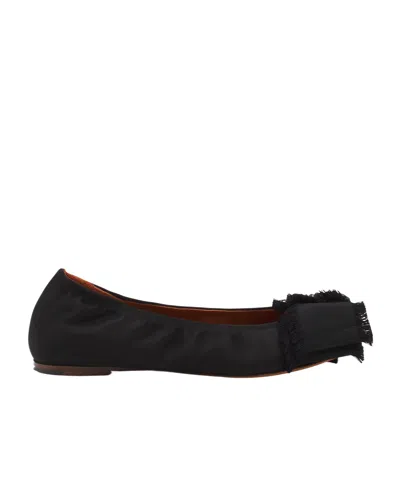 LANVIN LANVIN BOW DETAILED BALLET FLATS