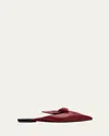 Lanvin Midnight Step Leather Bow Mule In Multi