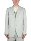 Lanvin Single-breasted Boxy Jacket In Blue