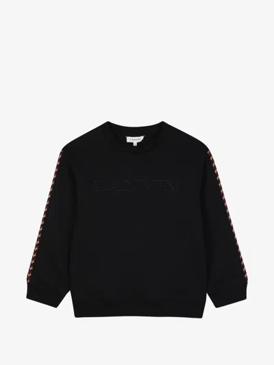 Lanvin Boys' 100% Cotton T-shirt In Black