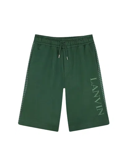 Lanvin Boys' Elasticated Waist Long Shorts - Little Kid, Big Kid In Green