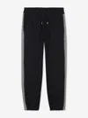 Lanvin Boys Embroidered Logo Joggers In Black