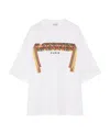 Lanvin Braided Ribbon Embroidered T-shirt In White