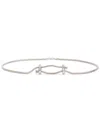 Lanvin Brass Crystal Belt In Silver