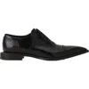 Lanvin Brogue Oxford Shoe In Shiny Leather In Black