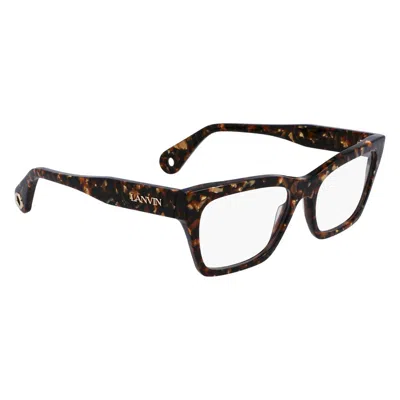 Lanvin Brown Acetate Frames In Black