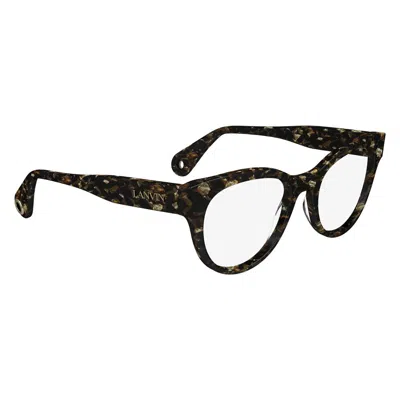 LANVIN LANVIN BROWN ACETATE GLASSES WOMEN'S (FRAMES)