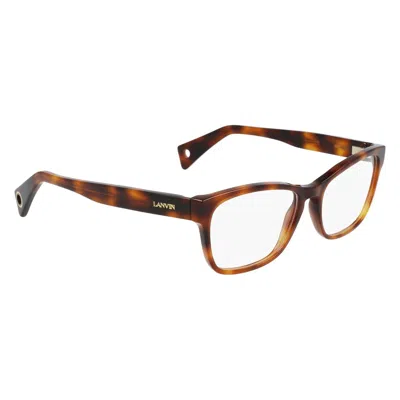 LANVIN LANVIN BROWN ACETATE GLASSES WOMEN'S (FRAMES)