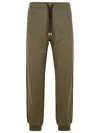Lanvin Brown Cotton Jogger Pants In Brown