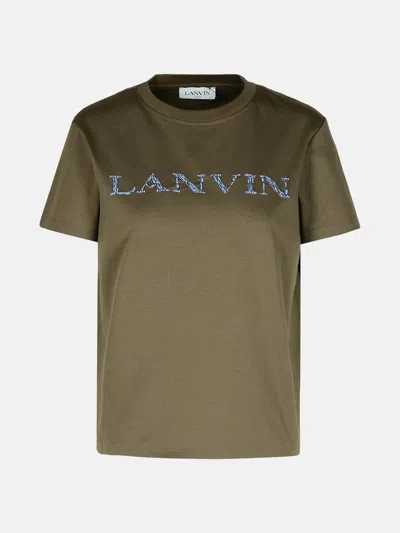 Lanvin Brown Cotton T-shirt