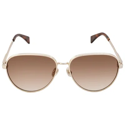 Lanvin Brown Gradient Pilot Ladies Sunglasses Lnv107s 740 61