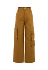 Lanvin Brown Trousers For Boy With Logo In Brown