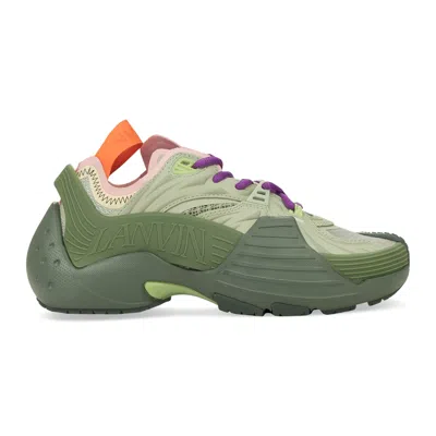 Lanvin Brown/green Flash-x Sneakers