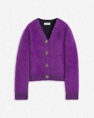 LANVIN LANVIN BRUSHED MOHAIR CARDIGAN