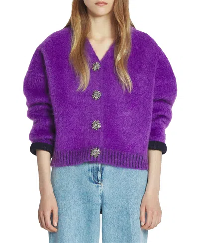 LANVIN BRUSHED MOHAIR CARDIGAN