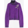 Lanvin Brushed-effect Sweater In Anemone