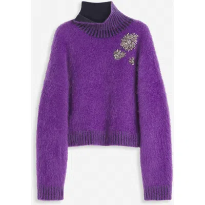 LANVIN LANVIN BRUSHED MOHAIR SWEATER