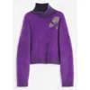 Lanvin Brushed-effect Sweater In Anemone