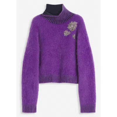 LANVIN LANVIN BRUSHED MOHAIR SWEATER