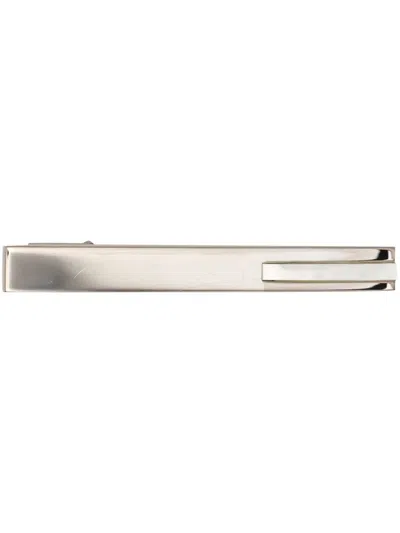 Lanvin Brushed Tie Clip In Silver