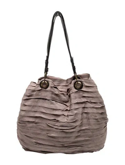 Pre-owned Lanvin Bucket Bag Vintage In Brown