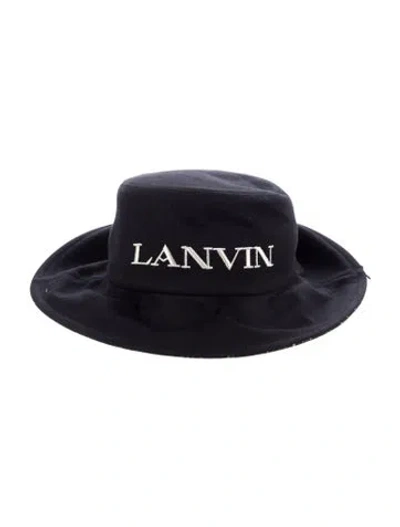 Pre-owned Lanvin Bucket Hat In Black