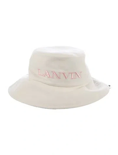 Pre-owned Lanvin Bucket Hat In White