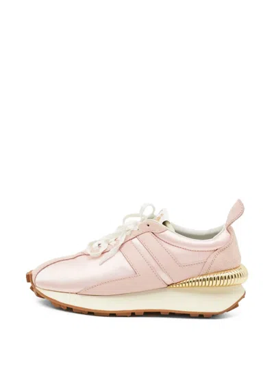 Pre-owned Lanvin Bumper Panelled Low-top Sneakers In Pink
