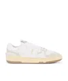 Lanvin Clay Leather & Mesh Low-top Sneakers In White