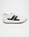 Lanvin Bumpr Nylon And Suede Sneakers In White