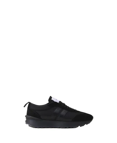 Lanvin Bumpr Nylon Sneakers In Black