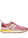 Lanvin Bumpr "rose Foncé/rose" Sneakers In Red