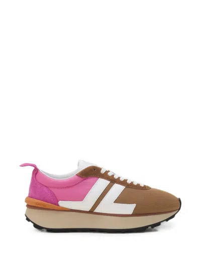 Lanvin Bumpr Sneakers In Nylon And Mesh In Multi