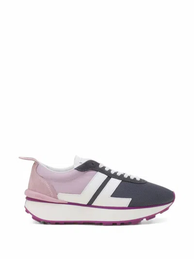 Lanvin Bumpr Sneakers In Nylon And Mesh In Multi