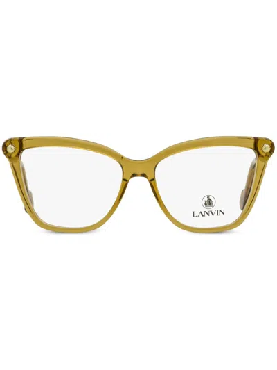 Lanvin Brille Im Butterfly-design In Gelb