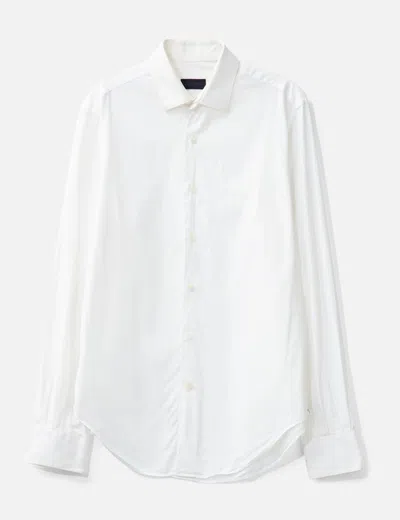 Lanvin Button Down Collar Shirt In White