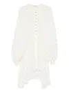Lanvin Button-fastening Ruffled Blouse In White