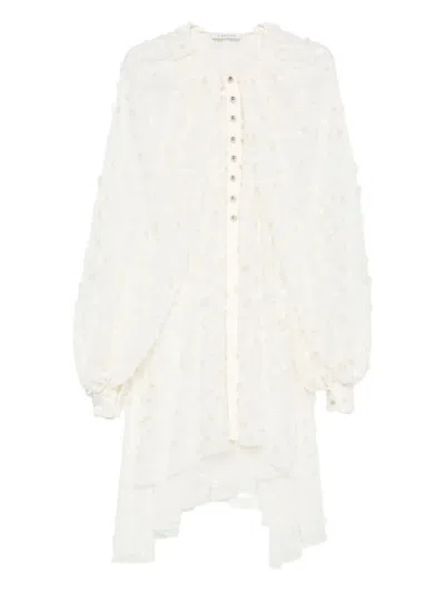 Lanvin Button-fastening Ruffled Blouse In White