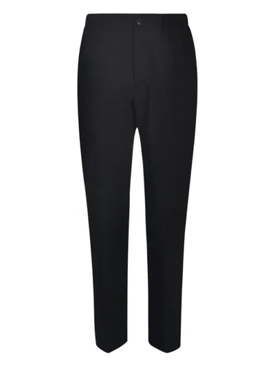 Lanvin Button-fly Straight-leg Trousers In Black