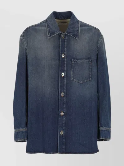 Lanvin Button-up Shirt With Long Sleeves And Chest Pocket