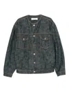 Lanvin Buttoned Denim Jacket In Blue
