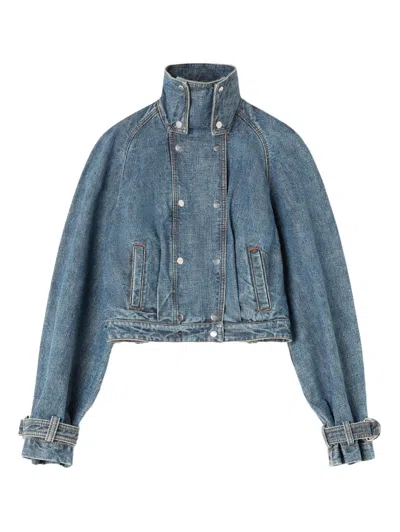 Lanvin Buttoned Funnel-neck Jacket In Multi