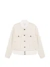 Lanvin Button-up Bomber Jacket In Neutral