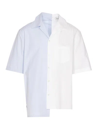 Lanvin Bycolor Shirt In Blue